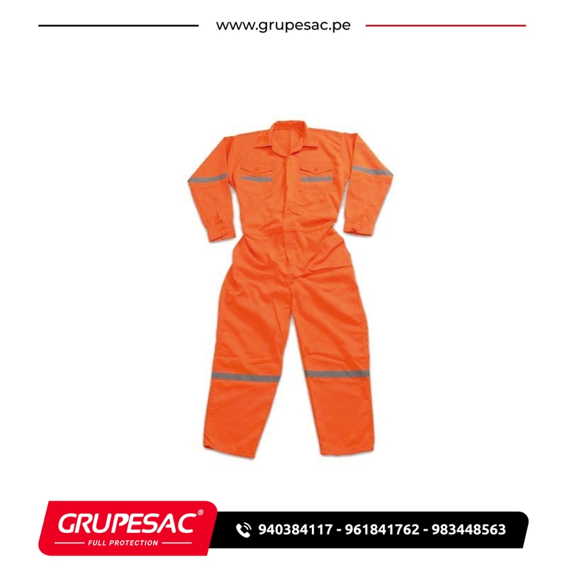 Overol Drill de Trabajo Naranja » GRUPESAC