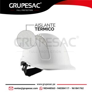 Casco MTA-V ABS Ventilado Aislante Térmico Blanco Steelpro