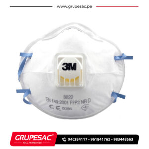 Mascarilla con Filtro 8822 3M