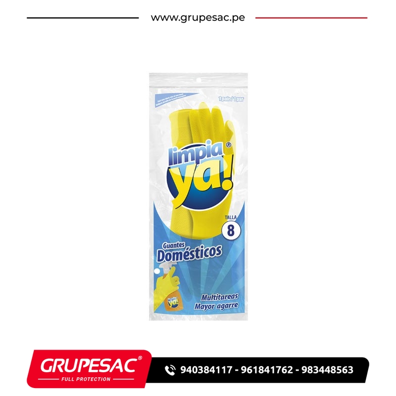 Guante Amarillo Multiusos Limpia Ya