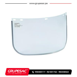 Visor de policarbonato con filo de aluminio