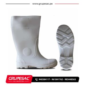 02020003 Bota Química Blanca Punta de Acero Segusa