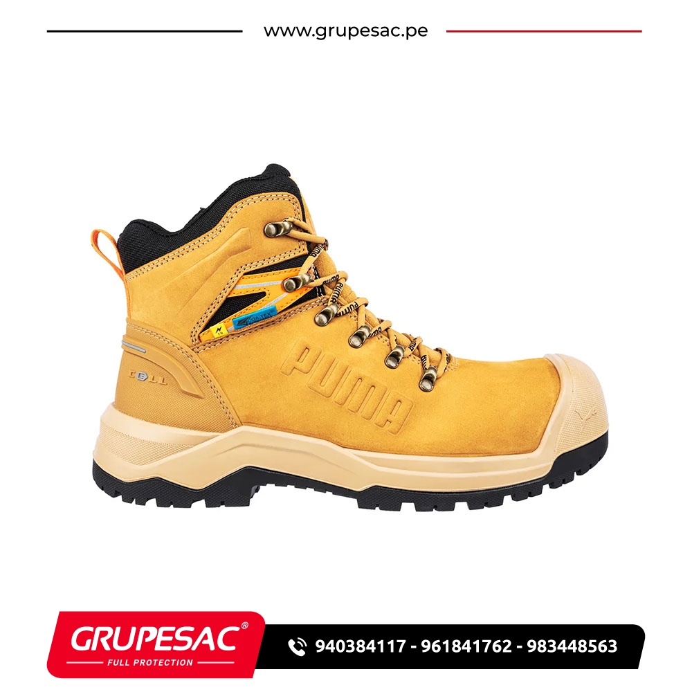 Bota de Seguridad IRON HD WHEAT Mostaza MID