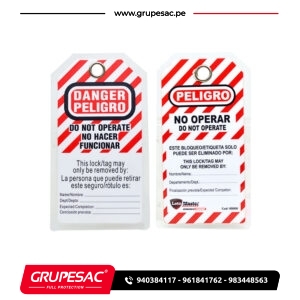 Etiqueta de seguridad TG00001 Loto Master