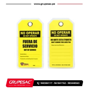Etiqueta de seguridad TG00002 Loto Master