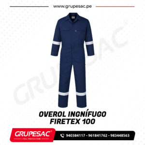 overol azul ignífugo