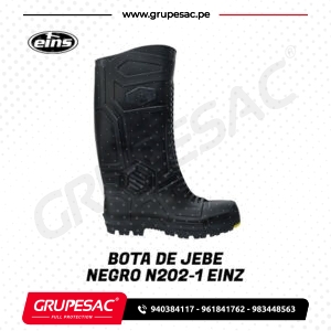 Bota de Jebe Negro N202-1 EINZ