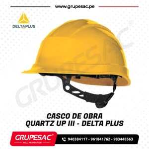 Casco de Obra QUARTZ UP III Amarillo – DeltaPlus