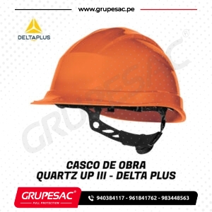 Casco de Obra QUARTZ UP III Naranja – DeltaPlus