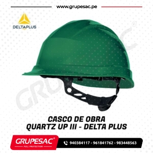 Casco de Obra QUARTZ UP III Verde – DeltaPlus