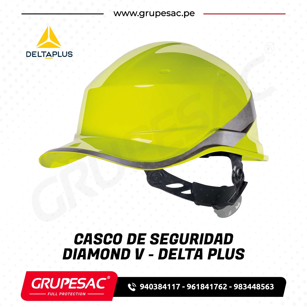 Casco de Seguridad DIAMOND V Amarillo – DeltaPlus