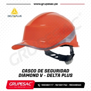 Casco de Seguridad DIAMOND V Naranja – DeltaPlus