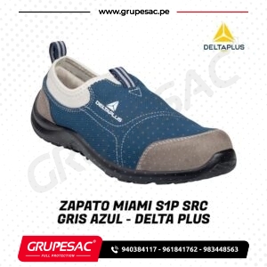 Zapato MIAMI S1P SRC Gris Azul – DeltaPlus