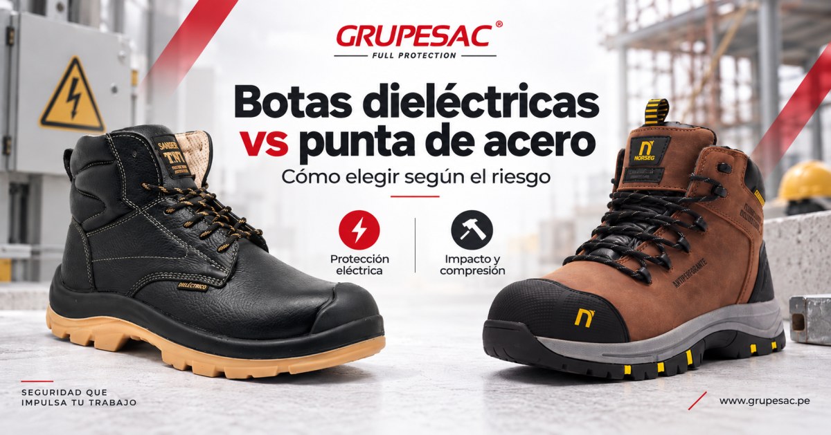 Comparativa entre botas dieléctricas y botas con punta de acero — GRUPESAC